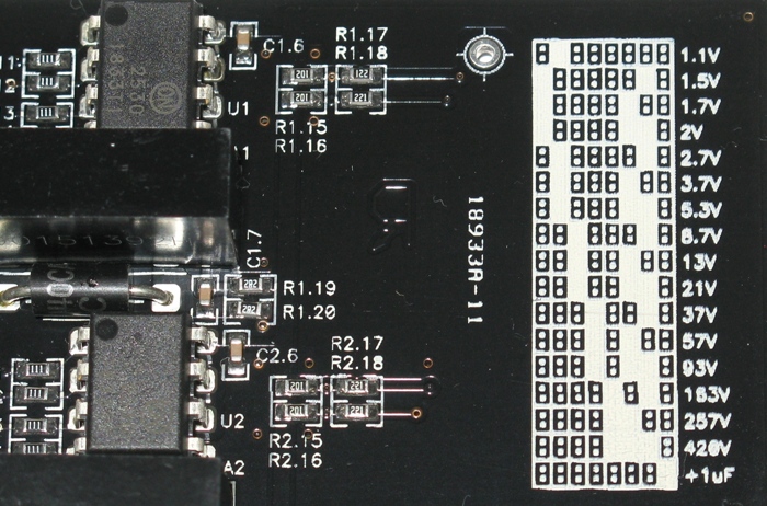 Input divider settings of USB data logger MRD420.6G